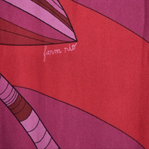 NWT Farm Rio Endless Summer Red Midi Tank Floral Mod Stretch Dress Size S  $190 - Picture 6 of 12